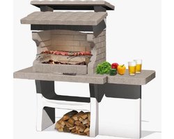 Sarom Fuoco - Betonnen barbecue - Luxor - Houtskool en hout - 159 x 72 x 161,5 cm