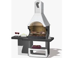 Sarom Fuoco - Betonnen barbecue - ULISSE- Houtskool -170 x 64 x 232 cm