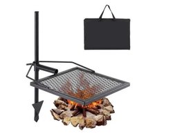 Serolux® - Kamperen & outdoor - Bbq accesoires - Barbecue - Bbq houtskool - Picknick - Picknicks Strand - Kampvuur Grill - taaldraad Rooster - Draagbaar Ontwerp Met Opbergtas - Ideaal voor Outdoor Koken - 67.5x40.5x71 cm - Zwart