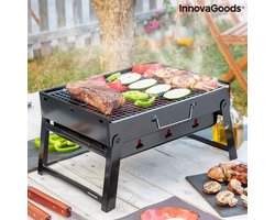 Tafelbarbecue – Draagbare Barbecue – Barbecue – Tafelbarbecue houtskool – bbq – Opvouwbare bbq – Kleine barbecue – Opvouwbare barbecue – bbq houtskool – Zwart