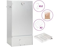 vidaXL BBQ-rookoven met koude rookgenerator gegalvaniseerd staal