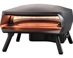 Witt ETNA Rotante ANTRACIET - pizza oven met draaiende steen en 2e brander - gas - 500 graden in 15 minuten