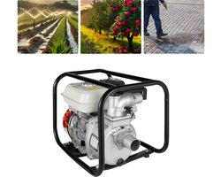 Benzine Waterpomp 2 Inch Aansluiting 210CC 4Takt 3600rpm Motorpomp Tuinpomp Benzinemotor Voor Sprinklerirrigatie