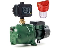 DAB Jet 82 M + DAB Control-D - Pompbesturing - Droogloopbeveiligingssysteem - Plaatsen op Beregeningspompen en Bronpompen met aanzuigslang 7 meter en voorfilter