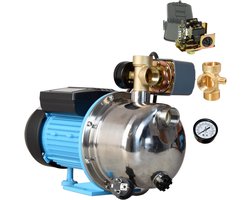 Drukverhogingspomp 1100W voor Tuinirrigatie en Watertoevoer