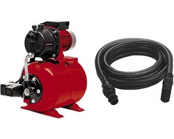 Hydrofoorpomp – Drukverhoger – Waterpomp – Tuinpomp – Pompset – Automatische Drukschakelaar – Tankinhoud 20 Liter – 7 Meter Zuigslang PVC – 650 Watt – 3800 L/u