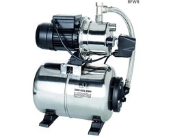 RFWR® Hydrofoorpomp met drukvat, roestvrij staal, debiet tot 4.350 l/u en opvoerhoogte tot 50 m