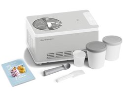 2-in-1 IJsmachine en Yoghurtmaker met Compressor en Groot Reservoir voor Zelfgemaakt IJs en Yoghurt