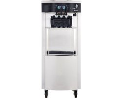 2200W Commerciële Verticale Softijsmachine 5,3 - 7,4 Gallons Per UUR 3 Smaken Roestvrij Staal voor Restaurants, Bars, Cafés, Bakkerijen
