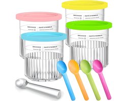 4 stuks Creami containers voor de Ninja Creami ijsmachine - accessoires voor NC500 NC501 - BPA-vrij