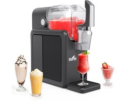 Bardi Slush Hero® Combi – Slushmachine - Slush Puppy Maker 2,6L + 12 Slush Lepelrietjes – Voor Slushies, Milkshakes, Frappé & Frozen Cocktails – Zelfreinigend – Grijs
