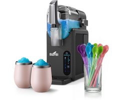 Bardi Slushmachine grijs met set cups Roze