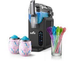 Bardi Slushmachine grijs met set cups Unicorn