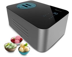 Cecotec Gelacy 1500, Compressie-ijsmachine, 1,5 l, 1 kommen, Zwart, 30 min, LED