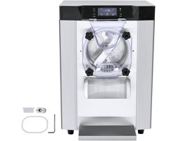 Commerciële Ijsmachine, Vermogen 12 L/U, 1295 W, Enkele Smaak, Ijsmachine Op Aanrecht, Roestvrijstalen Cilinder van 4,5 Liter, Automatische Led-Reiniging, voor Restaurants En Snackbars