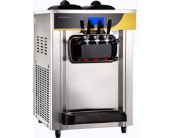 Commerciële Softijsmachine - IJsmaker 3 Smaken - 22-30L per Uur - Roomijsmachine