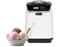 Compacte automatische ijsmachine met roestvrijstalen kom - 1,2 liter - Wit