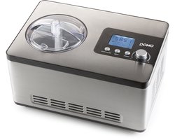 DOMO DO9207I IJsmachine – Met Compressor - IJsmaker – Zelfvriezend - 2 L – Zilver