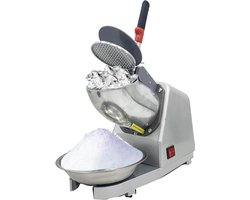 Elektrische ijsmolen met dubbel mes 220 V-240 V - 65 kg/u - Zilverkleurig
