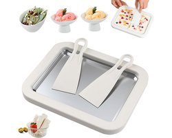 Gigicial Ijsmachine - Ijsmachine Voor Gerold Ijs - Multifunctioneel En Eenvoudig In Gebruik - 1 - Algemeen Gebruik + Wit