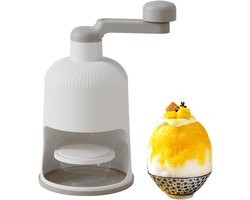Handmatige IJsmachine - Schaafijs Maker - Zelfgemaakt IJs - Eenvoudig Bedienbaar - 13x12.5x26cm - Veelkleurig