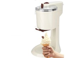 Hennova Softijsmachine - Ijsmachine - Ijsmaker - Automatisch - 220V - 20W - 1L - 42.5 x 24 x 27 cm - Beige