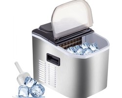 Ijsblokjesmachine 40Ibs/18kg Ijsmaker Ijsmachine Countertop Ice Maker Clear Ice Cubes 24 stuks Draagbare Fabrieksprijs