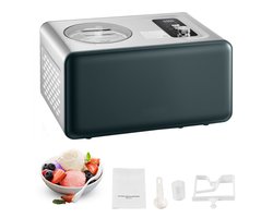 IJsmachine - Compressor IJsmaker - Inhoud 1,5 L - Zonder Voorvriezen - Vermogen 150 W - 3 Standen - Voor Roomijs en Sorbet - Automatisch