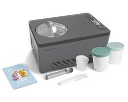 IJsmachine en yoghurtmaker 2,0 L met zelfkoelende compressor en accessoires