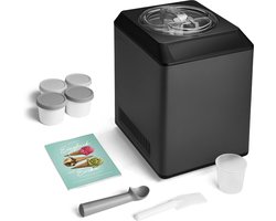 IJsmachine en Yoghurtmaker met Zelfkoelende Compressor 2,5 L en Roestvrijstalen Container