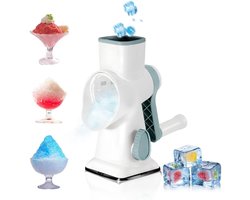 IJsmachine Handmatig - Ijsmaker crusher - Cocktails maken - Dubbele rij messen - Niet gespecificeerd - Wit
