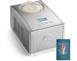 Ijsmachine met zelfkoelende compressor 1,5 L voor romig ijs en sorbet