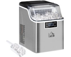 IJsmachine RVS 20 kg per dag met Waterreservoir en Digitale Display