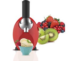 IJsmachine voor Bevroren Vruchten - 150 W, Rood/Zwart