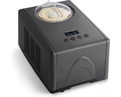 IJsmachine Zelf Vriezend - Makkelijk Zelf IJs Maken - 1.5L Inhoud - Yoghurt IJs - 150 Watt - Ingebouwde Compressor