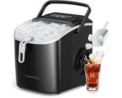 IJsmaker met Handvat - Zelfreinigende Ijsmachine voor Thuis en Kantoor - Snel en Draagbaar