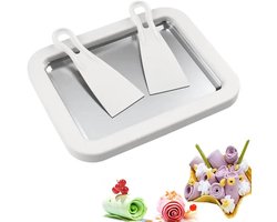 Ijsrol Machine - IJscal-Paneel om Zelf IJscrème en Yoghurtijs te Maken met Spatels