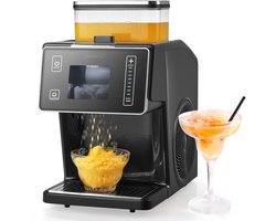 IJsschaafmachine - Bingsu-machine - Capaciteit 20 kg/dag - Roestvrijstalen mes - Reservoir 0,8 l - Snelle koeling in 90 s - Voor thuis en kleine evenementen - Elektrisch