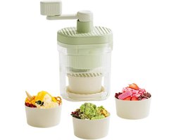 IJsschep Machine - Crushed Ice Maker - Desserts Maken - Volledig Handmatig - Compact Ontwerp - Wit
