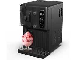 Klarstein SweetSwirl ijsmachine - 3-in-1 voor ijs, milkshakes en smoothies, 1,5 liter tank, touchscreen, koelstand, reinigingsfunctie, zwart