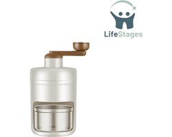 LifeStages - Slush Puppy Maker - Handmatige Ijsbreker - Roteerbare Breker - Cocktail Slush Machine - IJsblokjesbreker - Met IJsblokjesbakjes - Voor Bar, Keuken, Koelkasten - Drankaccessoires