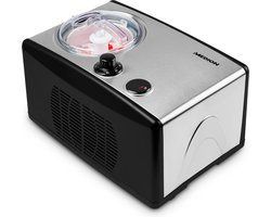 MEDION Ijsmachine met geïntegreerde compressor (ijsmaker & Yoghurtijsmaker, bevroren yoghurtmachine, 1,5 liter, 150 watt, MD 18387)