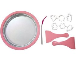 MikaMax Rolled Ice Cream Maker - Mini Rolling Ijs Grill - Ijsmachine - Ijsmaker - Maak Gemakkelijk ijs