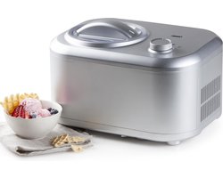 PRIMO PR406IM IJsmachine - Roomijsmachine Met Compressor - Zelf Vriezend - 1L - Zilver