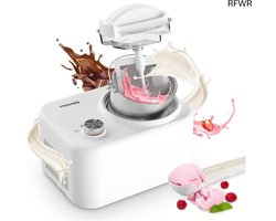 RFWR® IJsmachine met Compressor voor Zelfgemaakt IJs - Multifunctioneel en Efficiënt