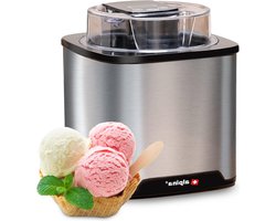 Roomijs Frozen Yoghurt Sorbet Maker - 2L Capaciteit - Met Zelfuitschakeling - RVS - Zilver
