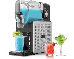 Slush-machine 2,5L - LED-display, 6 programma's voor margaritas, frappes en milkshakes
