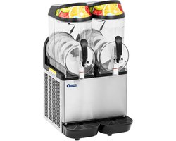 Slushmachine - 2 x 14 L - LED-verlichting - digitaal bedieningspaneel - Koninklijke Horeca - Royal Catering