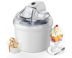 SNJY® IJsmachine - IJsmaker - Softijs Machine Voor Thuis - 1,5 L - Wit