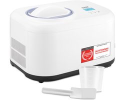 TZS First Austria IJsmachine - 1 L - Zelfvriezend met compressor - Roomijsmachine - Ice Cream Maker - Wit